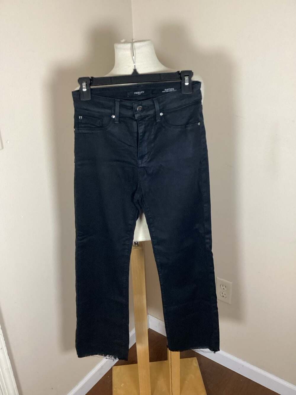 Fidelity Denim Hayden High Rise Crop Flare Jeans Size 26